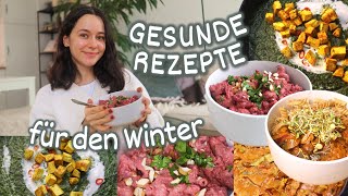 GESUNDE REZEPTE für den WINTER  Einfache Ideen zum Mittagessen vegetarisch amp vegan [upl. by Lamoureux]