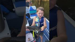 Four year old releases bass [upl. by Edelsten]