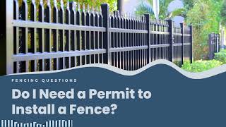 Do I Need a Permit to Install a Fence in Fort Smith and the River Valley [upl. by Pike]