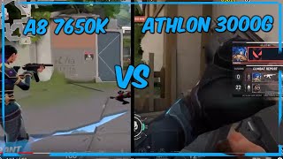 AMD A8 7650K vs Athlon 3000G  Test In Game VGA Radeon R7 vs Vega 3 2022  iGPU [upl. by Adnilahs170]