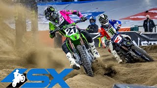 Supercross Round 4 450SX Highlights  Anaheim CA Angel Stadium  Jan 29 2022 [upl. by Ver471]