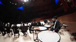 Timpani viewTchaikovsky Symphony No4 Finale performed by KoreanAmerican Youth Symphony Orchestra [upl. by Amme]