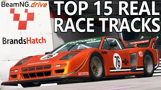 BeamNG Top 15 Real Race Track Mods 2022  Download Links  Lap Records [upl. by Anived375]