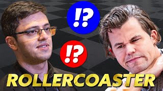 ROLLERCOASTER GAME  Magnus Carlsen vs Nijat Abasov  Chess World Cup 2023 Quartelfinals [upl. by Jezabelle]