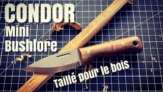 CONDOR Mini Bushlore  taillé pour le bois [upl. by Yetah]