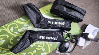 FIT KING Leg Compression Boots Massager for Foot and Calf Recovery Review Great for massaging legs [upl. by Galvin908]