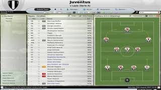 FM 2008  Sarri ball Matchday 1 Juventus VS Lazio [upl. by Naji]