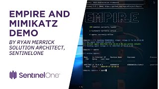 Empire amp Mimikatz Detection by SentinelOne [upl. by Luckett]