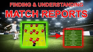 Finding amp Understanding Match reports  goalunited LEGENDS [upl. by Leinaj]