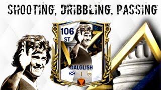 101 ST DALGLISH REVIEW BEST STRIKER OF FC MOBILE 24 SHOOTING DRIBBLING amp PASSING HALL OF LEGENDS [upl. by Laamaj685]