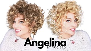 Wig Pro ANGELINA Wig Review  UNBOX ITFIX IT  AFFORDABLE  LOVEHATE CURLS Are you CURL CURIOUS [upl. by Delwin]