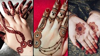 Top 3 stylish back hand mehndi design  easy mehndidesign  simple mehndi  mehndi design  Mehndi [upl. by Norre384]