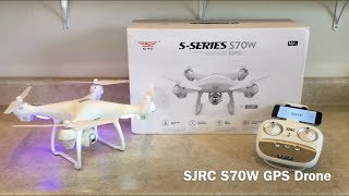 SJRC S70W GPS Drone Review [upl. by Nessie]