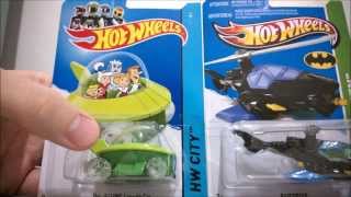 018 Review Hot Wheels  The Jetsons Capsule Car amp Batcopter [upl. by Aicirpac]