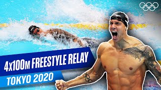 MENS 4X200M FREESTYLE RELAY FINAL WORLD CHAMPIONSHIPS FUKUOKA 2023 [upl. by Skyla]