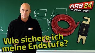 CarhifiAnlage richtige Sicherung Tutorial  ARS24 [upl. by Airetnohs]