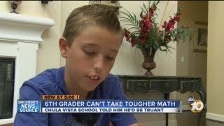 Local 6th grader told he cannot take 8th grade algebra School says boy would be truant [upl. by Lansing]