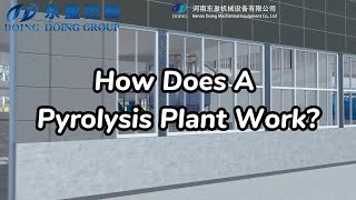 Pyrolysis technology how does it work Solid waste to fuel oil recycling pyrolysis plant introduce [upl. by Annatnom]