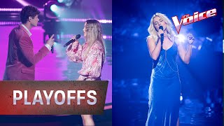 Playoffs Claudia Harrison Rushing Back v Goldi Never Be Like You  The Voice Australia 2020 [upl. by Mailiw388]