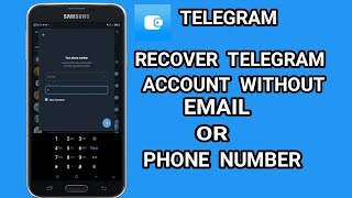 How to Recover Telegram Account Without Email or Phone Number [upl. by Nywra557]