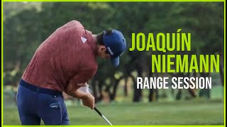 Watch Joaquin Niemann Warm Up Swings On The Range [upl. by Annael999]