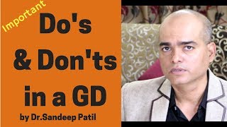 Dos amp Donts during a Group Discussion  GD tips  Part 14  by Dr Sandeep Patil [upl. by Esekram]