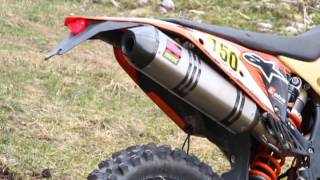 KTM 450 EXC 2011 sound test Akrapovič without db killer [upl. by Heid]