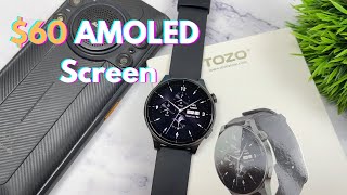 TOZO S5 Review Best AMOLED Display Smartwatch Under 60 [upl. by Yoko]