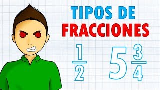 TIPOS DE FRACCIONES Super fácil  Para principiantes [upl. by Abihsat]