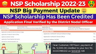 NSP Scholarship 202223 Payment Update  Application sent to PFMS for Payment FreshRenewal Students [upl. by Mcdade]