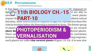 Class 11 BiologyCh15 Part10Photoperiodism amp VernalisationStudy with Farru [upl. by Revart]