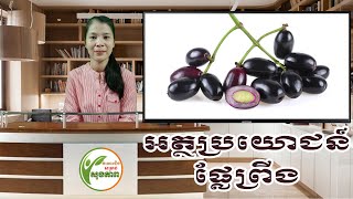 អត្ថប្រយោជន៍ផ្លែព្រីង  Benefits of Jambolan Plum  ចំណេះដឹងសម្រាប់សុខភាព [upl. by Idnim]