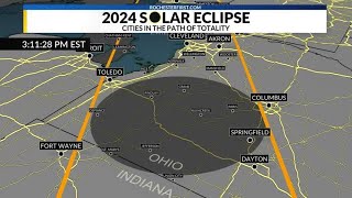 April 2024 Eclipse path of totality [upl. by Leifer]