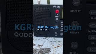 KGRS Burlington Iowa station—in Wentzville Missouri FM DX on Qodosen DX 286 First FM skip [upl. by Okihcim]