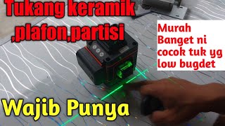 Review laser levell Termurah Rekom banget ni buat para tukang [upl. by Emili]