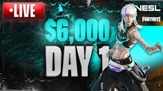 6000 Fortnite Championship  VESL  Day 1 [upl. by Nwahsirhc]