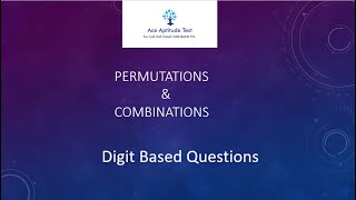 Permutations and Combinations  Digit Based Questions Part 2  Best and Easy Methods  CAT Tricks [upl. by Nnylaf]