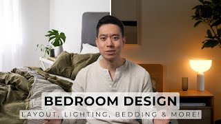 How To Design A Functional amp Cozy Bedroom  Layout Lighting Storage Bedding amp More [upl. by Nelleus]