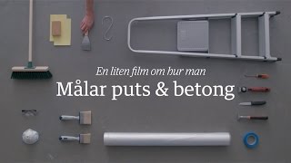 Måla puts och betong – Hur gör man  Beckers Färg [upl. by Icaj724]