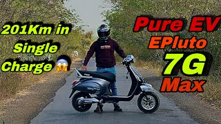 Real Life Range Test of New PURE EV EPLUTO 7G Max  Best Electric Scooter in Low Price in INDIA🇮🇳 [upl. by Emelyne]