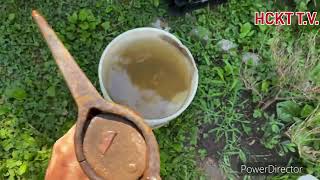 how to fix a wooden handle on any tool harlan appalachian kentucky ginseng fixed [upl. by Nyl]