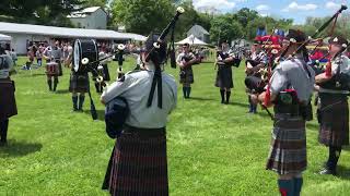 Canadian bagpipers at St Mary’s Bazaar Champlain NY [upl. by Lubba]