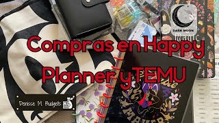 Compras en Happy Planner TEMU Septiembre24 temucomprasonline temu temuhaul [upl. by Nylecoj]