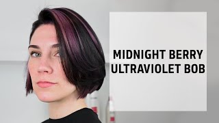 Midnight Berry Ultraviolet Purple Bob  Goldwell Color of the Year 2024  Goldwell Education Plus [upl. by Holbrook]