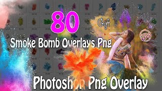 80 Smoke Bomb Overlays PNG  Colored Smoke Bomb Overlays For Photoshop [upl. by Otsedom]