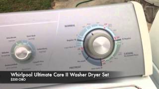 Whirlpool Ultimate Care II Washer Dryer Set [upl. by Kumar]