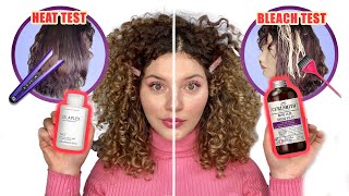 STRENGTHENING PRODUCT BATTLE amp REVIEW ON DAMAGED CURLY HAIR  Curlsmith vs Olaplex [upl. by Stanleigh595]