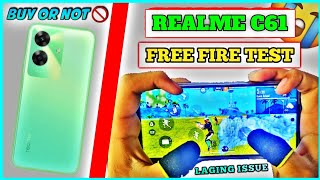 REALME C61 FREE FIRE TEST  realme c61 free fire gameplay  Heating  Battery Drain Testunboxing [upl. by Eirehc324]