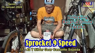 Sprocket 9 Speed 11  42T Cassette Wake Made In China [upl. by Hollinger]