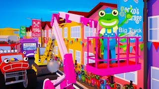 Gecko and the Truck Parade  Geckos Garage  Educational Videos For Toddlers  Trucks For Kids [upl. by Cela]